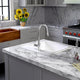 25" Daya Cast Iron Drop-In Kitchen Sink