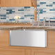 25" Higbee Stainless Steel Farmhouse Sink - Polished Hammered Steel
