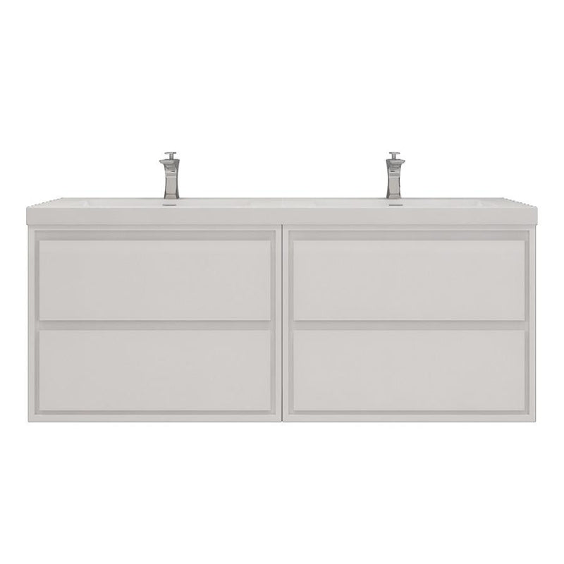 Moreno Bath SAGE60DD Sage 60" Modern Floating Double Bathroom Vanity Set with Double Sink Top (60DD) - view 12