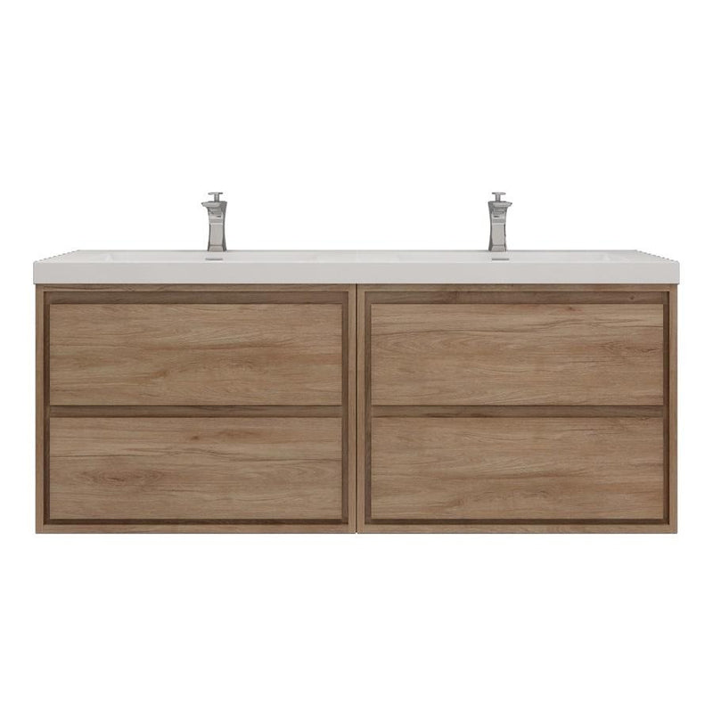 Moreno Bath SAGE60DD Sage 60" Modern Floating Double Bathroom Vanity Set with Double Sink Top (60DD) - view 11