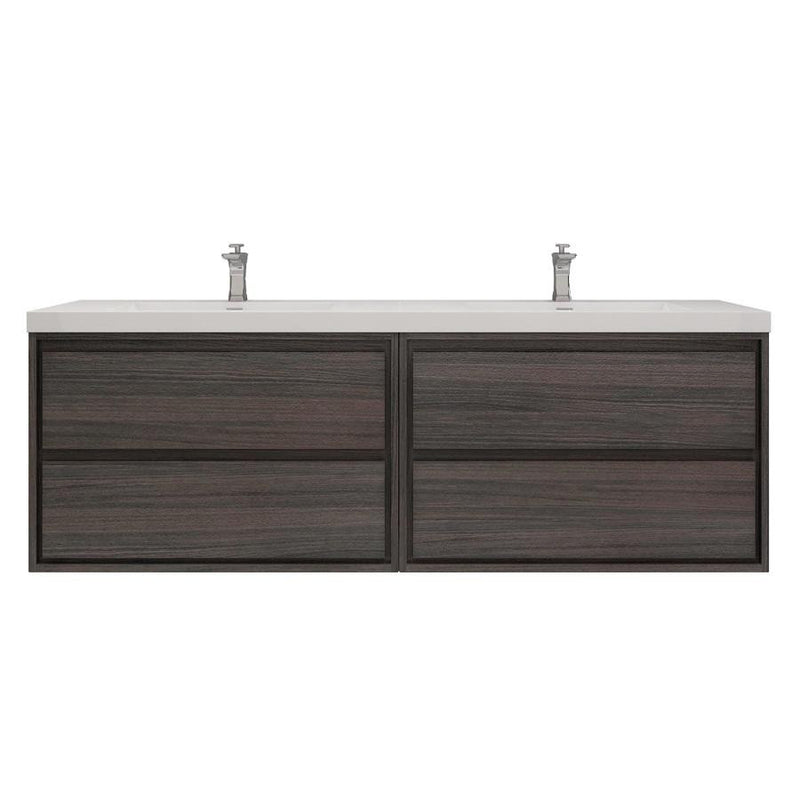 Moreno Bath SAGE72DD Sage 72" Modern Floating Double Bathroom Vanity Set with Double Sink Top (72DD) - view 13