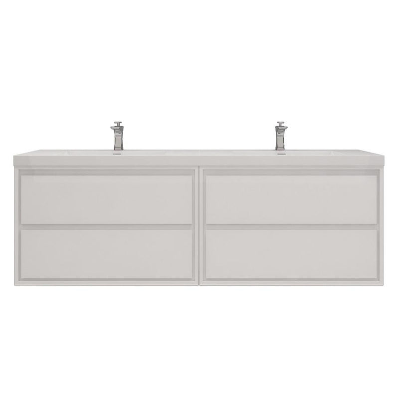 Moreno Bath SAGE72DD Sage 72" Modern Floating Double Bathroom Vanity Set with Double Sink Top (72DD) - view 12