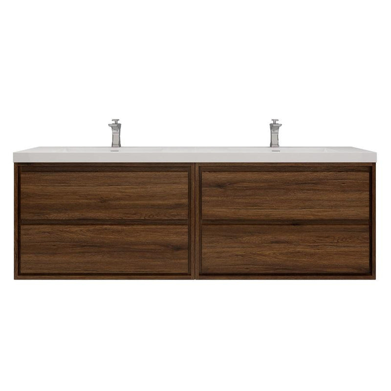 Moreno Bath SAGE72DD Sage 72" Modern Floating Double Bathroom Vanity Set with Double Sink Top (72DD) - view 14