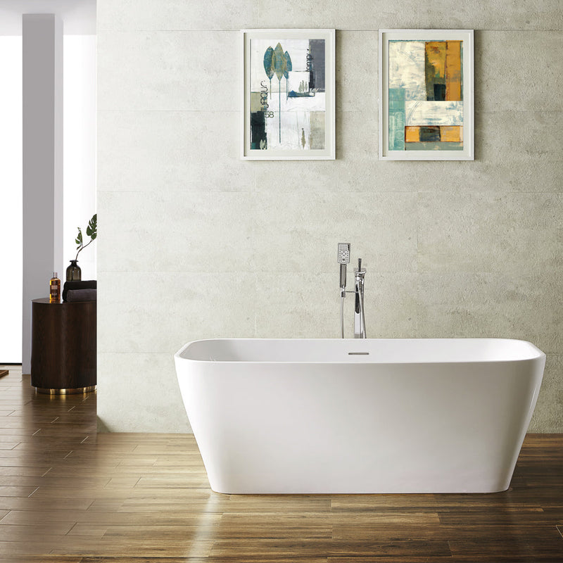 Vinnova 252059-BAT-WH Augustine 59" x 31.5" Soaking Bathtub