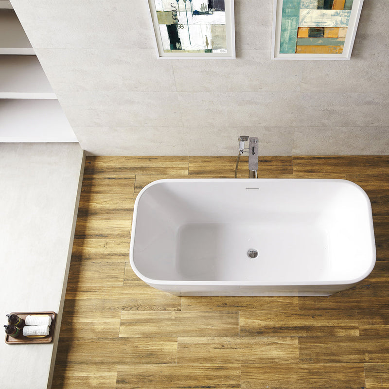 Vinnova 252059-BAT-WH Augustine 59" x 31.5" Soaking Bathtub
