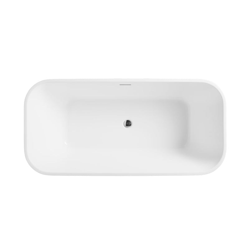 Vinnova 252059-BAT-WH Augustine 59" x 31.5" Soaking Bathtub