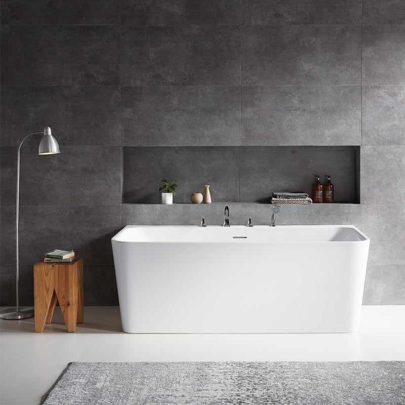 Vinnova 253059-BAT-WH Dashiel Soaking Bathtub