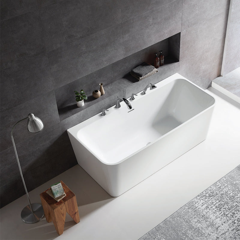 Vinnova 253059-BAT-WH Dashiel Soaking Bathtub