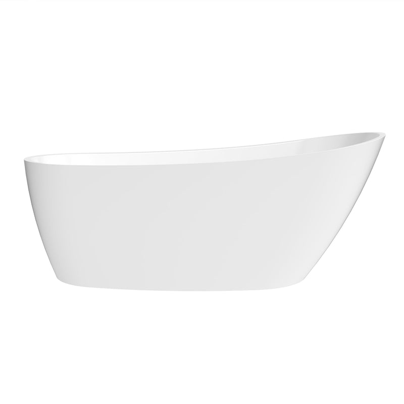 Vinnova 268059-BAT-WH Vinnova Lahore 59.1" x 29.1" Soaking Bathtub