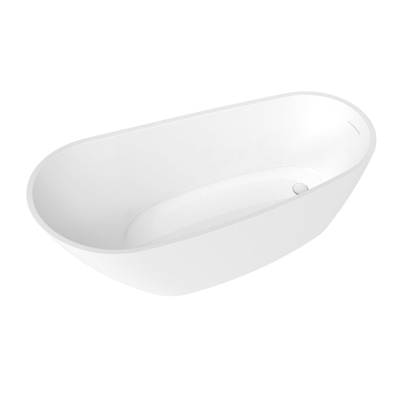 Vinnova 268059-BAT-WH Vinnova Lahore 59.1" x 29.1" Soaking Bathtub