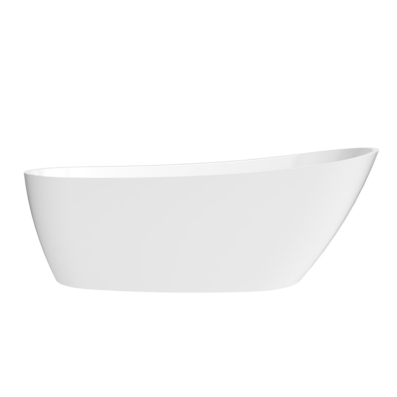 Vinnova 268067-BAT-WH Vinnova Lahore 66.9" x 29.1" Soaking Bathtub