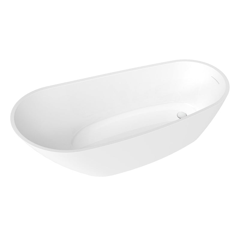Vinnova 268067-BAT-WH Vinnova Lahore 66.9" x 29.1" Soaking Bathtub