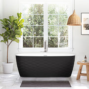 Vinnova 269067-BAT-BL London 66.9" x 31.5" Soaking Bathtub