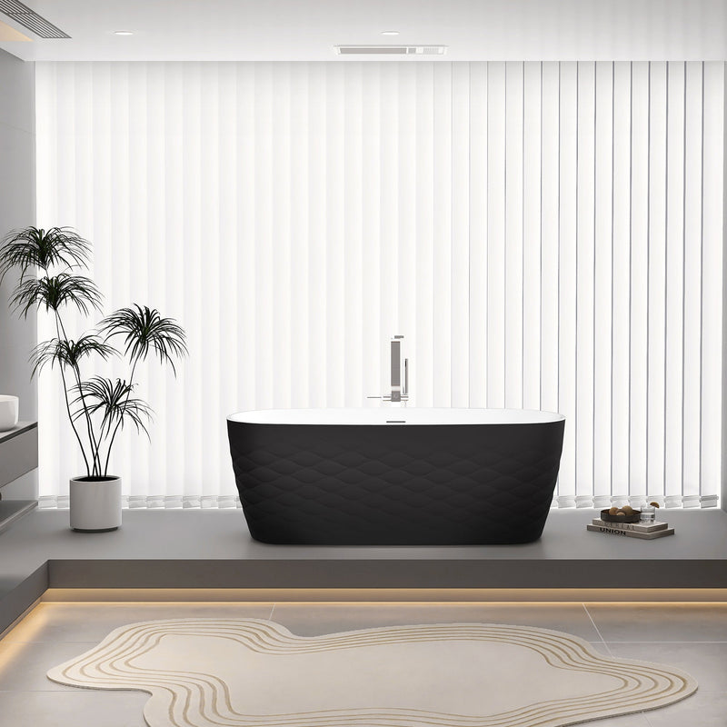 Vinnova 269067-BAT-BL Vinnova London 66.9" x 31.5" Soaking Bathtub - view 2
