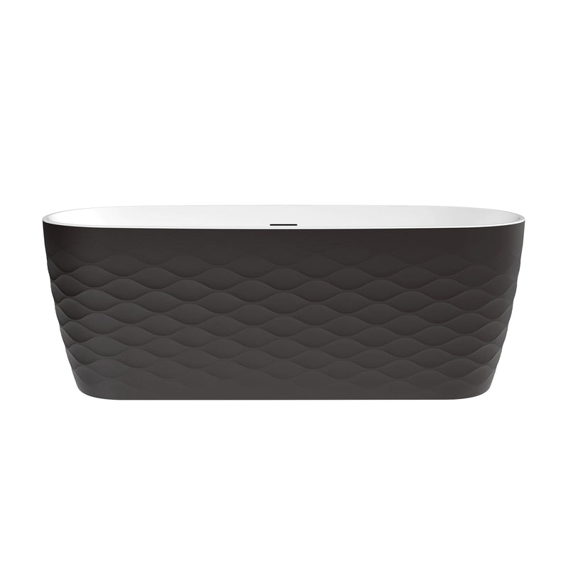 Vinnova 269067-BAT-BL Vinnova London 66.9" x 31.5" Soaking Bathtub - view 18