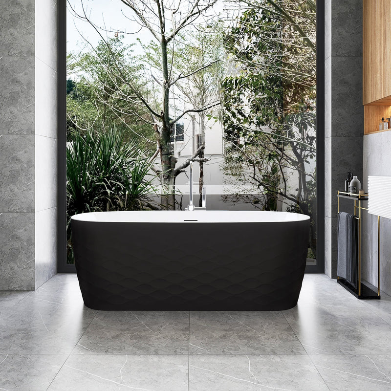 Vinnova 269067-BAT-BL Vinnova London 66.9" x 31.5" Soaking Bathtub - view 5