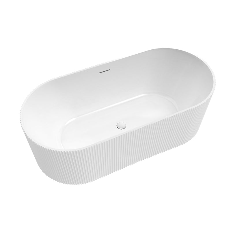 Vinnova 270059-BAT-WH Vinnova Linyi 59.1" x 31.5" Soaking Bathtub