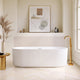 Vinnova 270067-BAT-WH Linyi 66.9" x 31.5" Soaking Bathtub