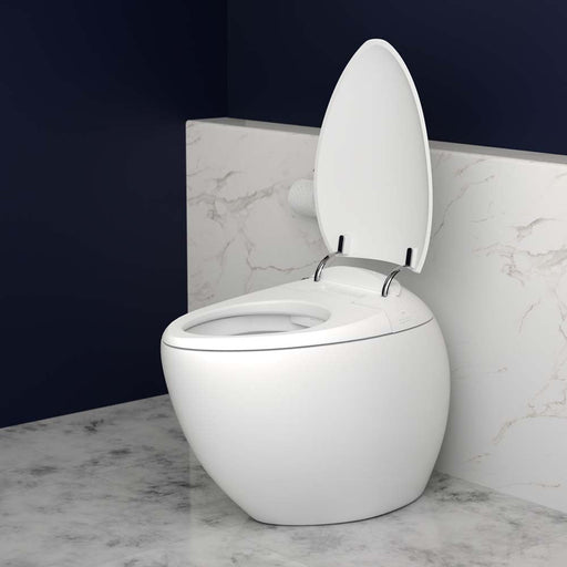 Trone STY1 Neoluxe Smart Bidet Toilet with Voice Control, ToeTouch, Auto Open and Close Lid and Heated Seat - Classic White - view 2