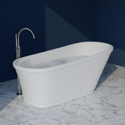 Trone B6630 Bella 66" x 30" Freestanding Acrylic Soaking Bathtub - White - view 4