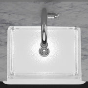30" Higbee Stainless Steel Farmhouse Sink - Polished Hammered Steel