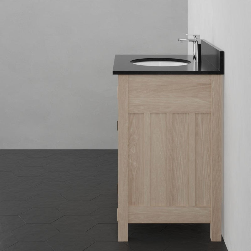 Magnus 138827 30" Mission Unfinished Red Oak Vanity for Undermount Sink - 34" Height