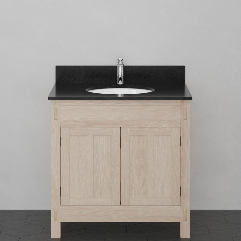 Magnus 138819 30" Mission Unfinished Red Oak Vanity for Undermount Sink
