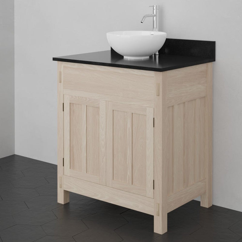 Magnus 138831 30" Mission Unfinished Red Oak Vanity for Vessel Sink - 34" Height