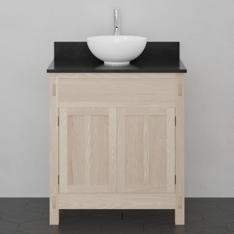 Magnus 138831 30" Mission Unfinished Red Oak Vanity for Vessel Sink - 34" Height
