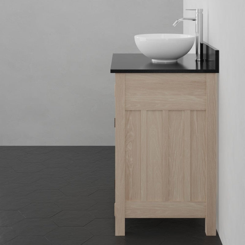Magnus 138831 30" Mission Unfinished Red Oak Vanity for Vessel Sink - 34" Height