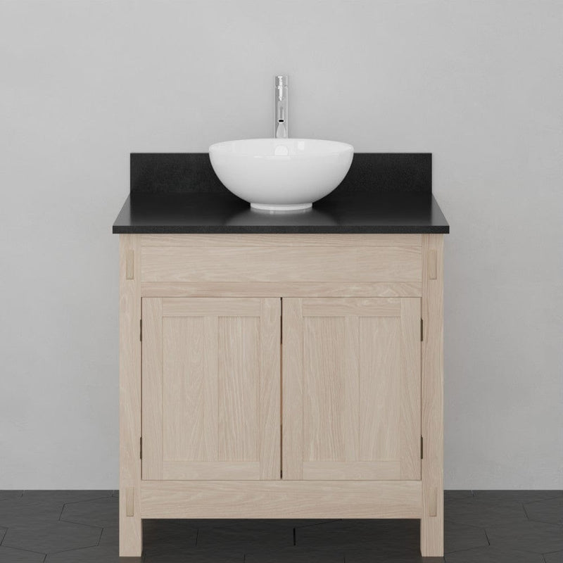 Magnus 138823 30" Mission Unfinished Red Oak Vanity for Vessel Sink