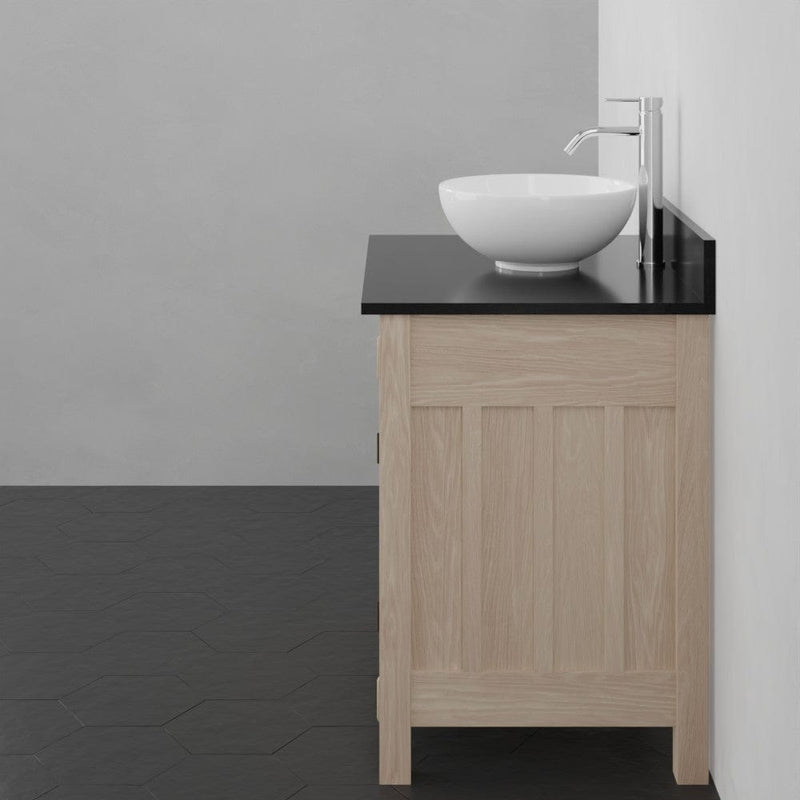 Magnus 138823 30" Mission Unfinished Red Oak Vanity for Vessel Sink
