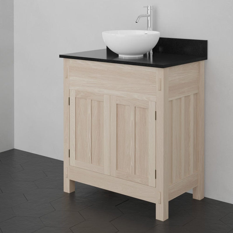 Magnus 138839 30" Narrow Mission Unfinished Red Oak Vanity for Vessel Sink - 34" Height