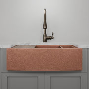 30" Sloane Hammered Copper Workstation Farmhouse Sink