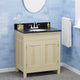 Magnus 156777 30" Unpainted Shaker Style Poplar Wood Vanity for Undermount Sink