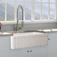 30" Vasava Handcrafted Fireclay Single-Bowl Fluted Apron Farmhouse Sink - Marbled