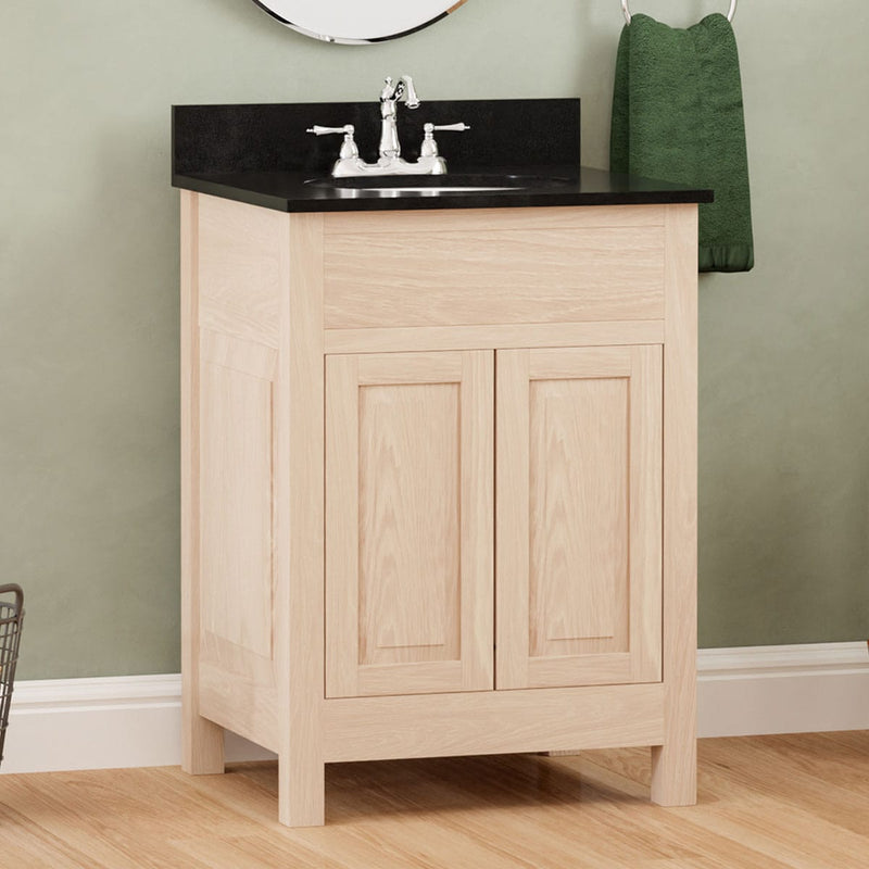 Magnus 148415 30" Vippis Unfinished Red Oak Raised Panel Vanity for Undermount Sink - 34" Height