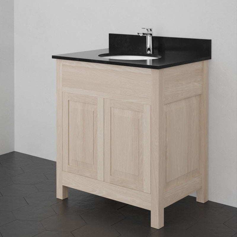 Magnus 148415 30" Vippis Unfinished Red Oak Raised Panel Vanity for Undermount Sink - 34" Height