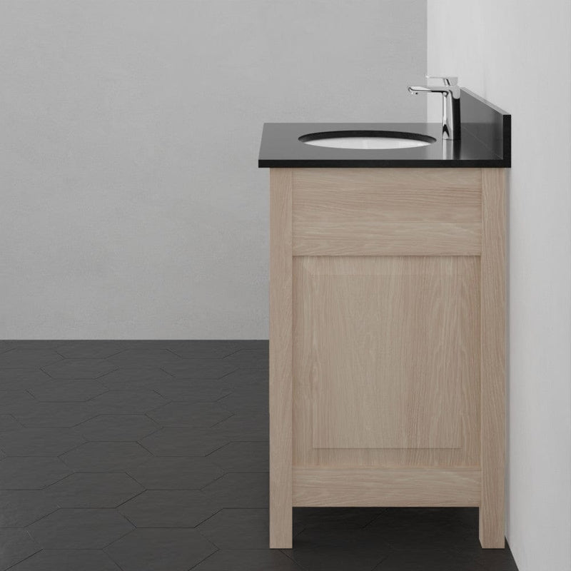 Magnus 148415 30" Vippis Unfinished Red Oak Raised Panel Vanity for Undermount Sink - 34" Height