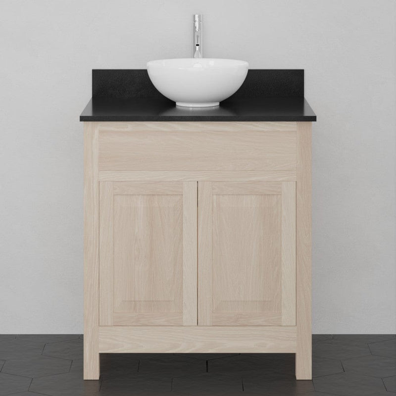 Magnus 148501 30" Vippis Unfinished Red Oak Raised Panel Vanity for Vessel  Sink - 34" Height