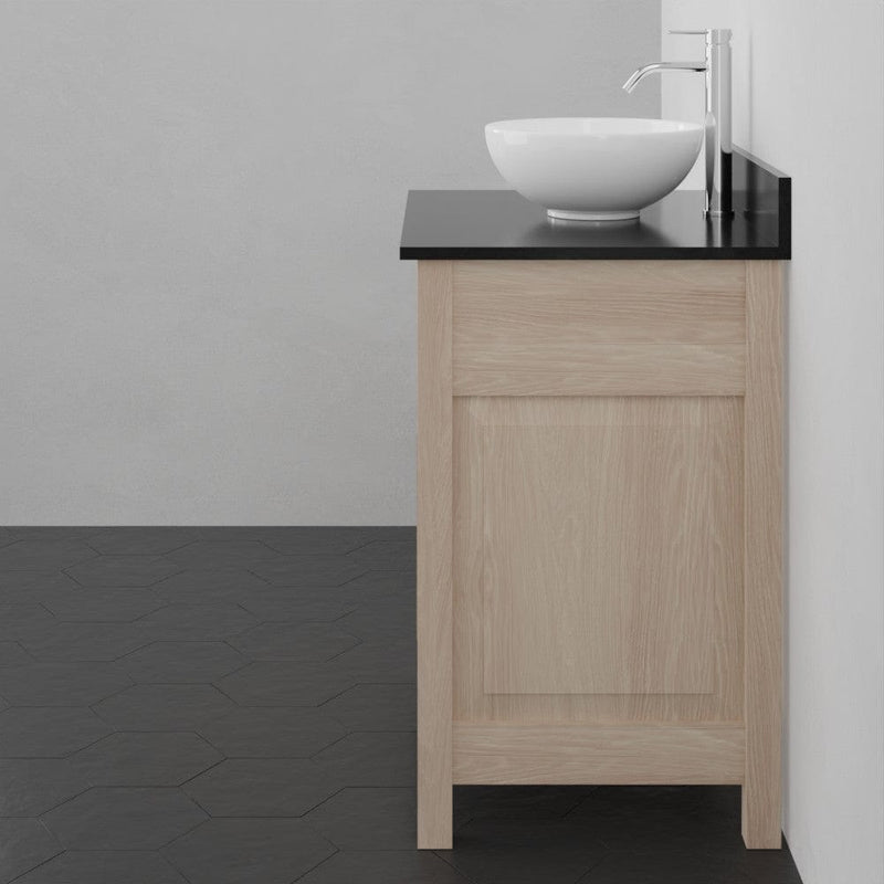 Magnus 148501 30" Vippis Unfinished Red Oak Raised Panel Vanity for Vessel  Sink - 34" Height