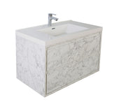 Moreno Bath SAGE30 Sage 30" Modern Floating Bathroom Vanity Set with Sink Top - view 15