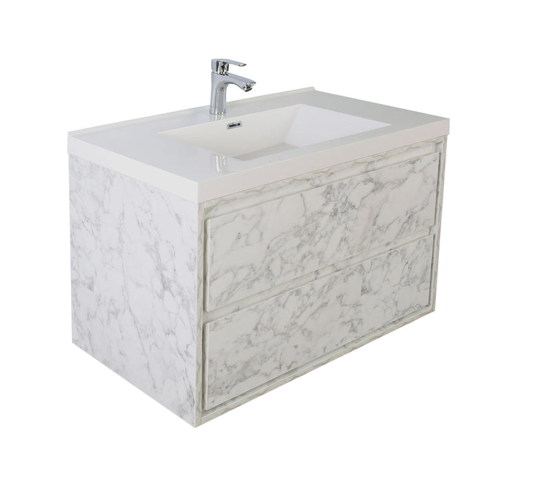 Moreno Bath SAGE30 Sage 30" Modern Floating Bathroom Vanity Set with Sink Top - view 15