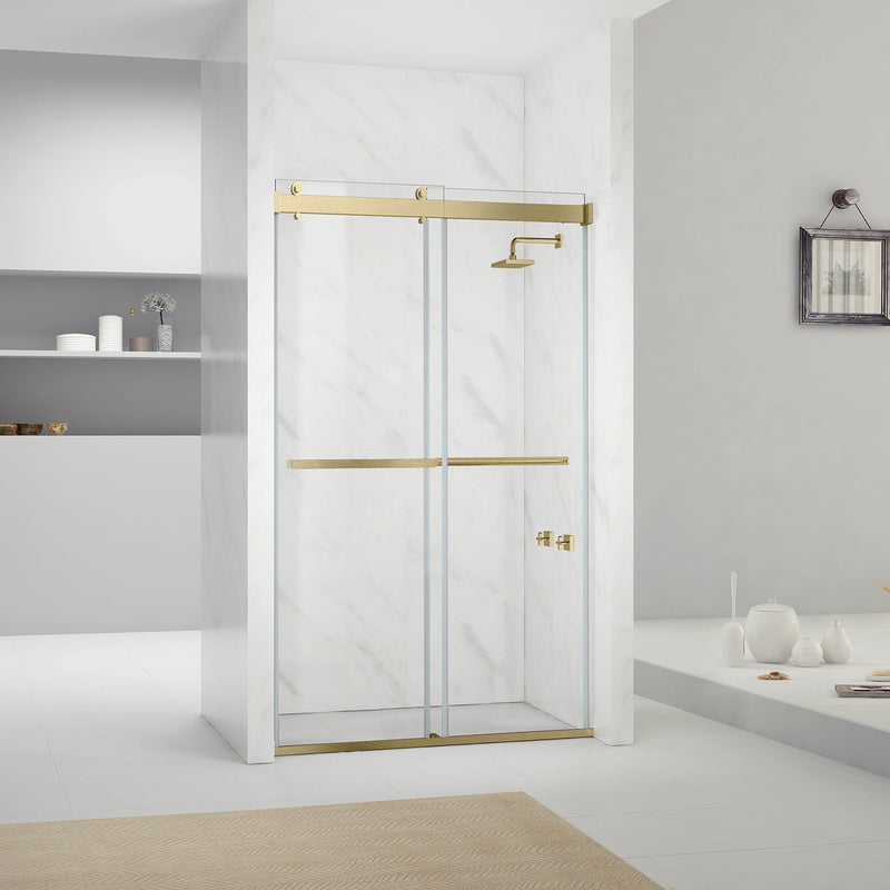 Vinnova 301048-BP-MB Spezia Double Sliding Frameless Shower Door