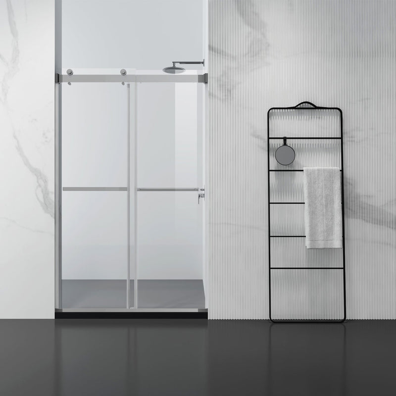 Vinnova 301048-BP-MB Spezia Double Sliding Frameless Shower Door