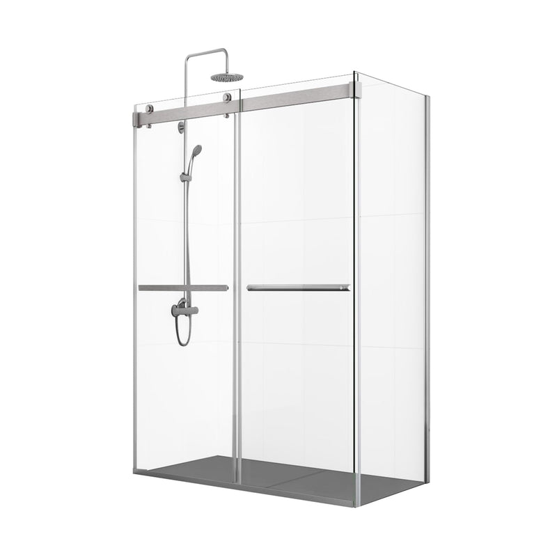 Vinnova 301048+36P-BG Spezia Rectangle Double Sliding Frameless Shower Enclosure