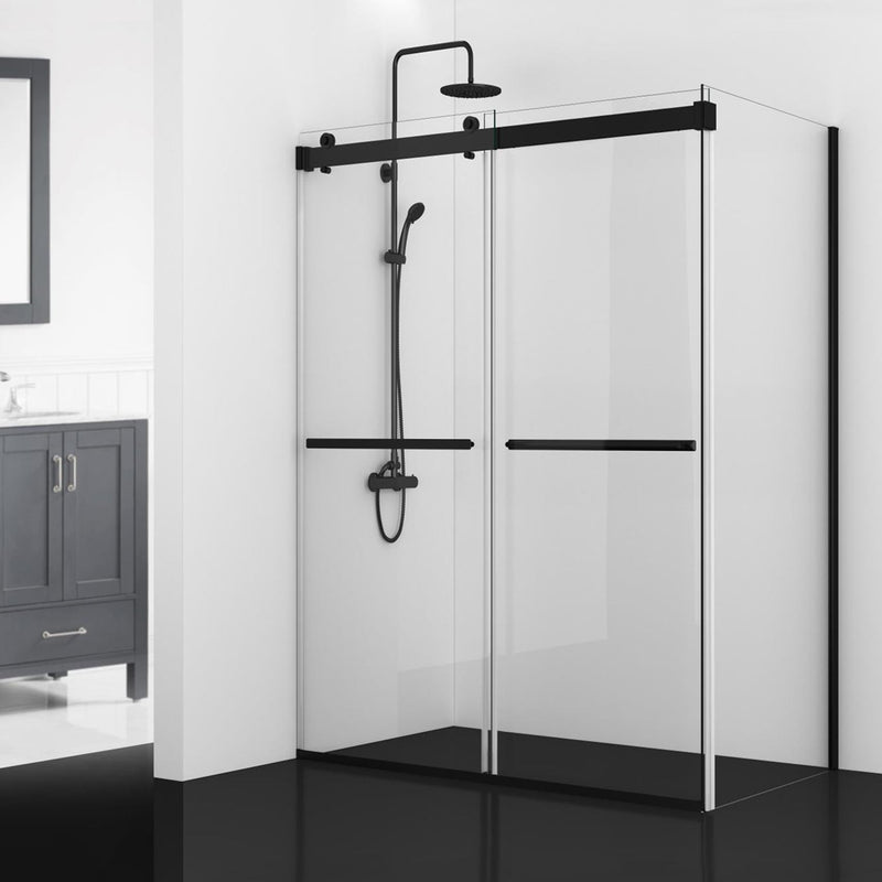 Vinnova 301048+36P-BG Spezia Rectangle Double Sliding Frameless Shower Enclosure - view 4