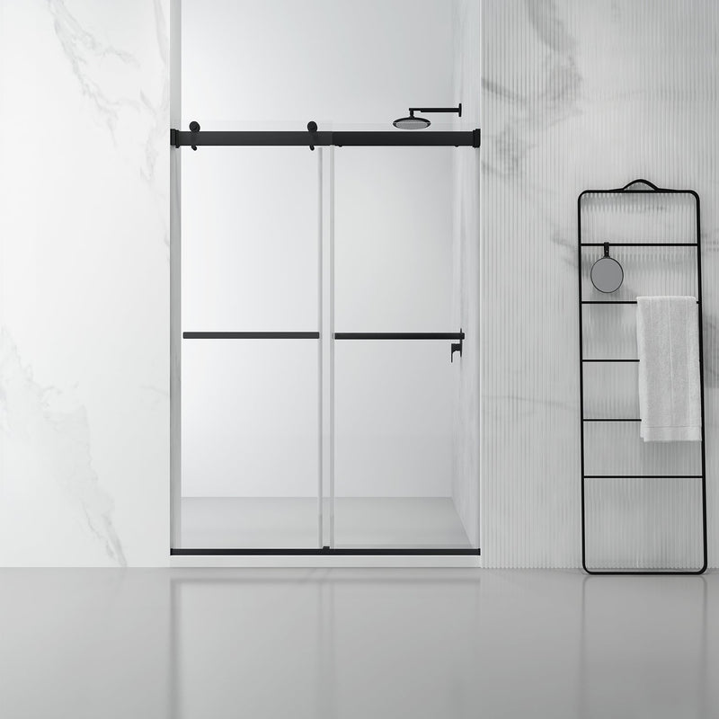 Vinnova 301048-BP-MB Spezia Double Sliding Frameless Shower Door