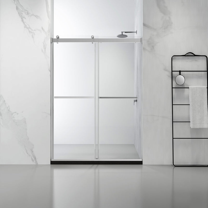Vinnova 301048-BP-MB Spezia Double Sliding Frameless Shower Door
