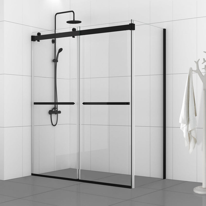 Vinnova 301048+36P-BG Spezia Rectangle Double Sliding Frameless Shower Enclosure